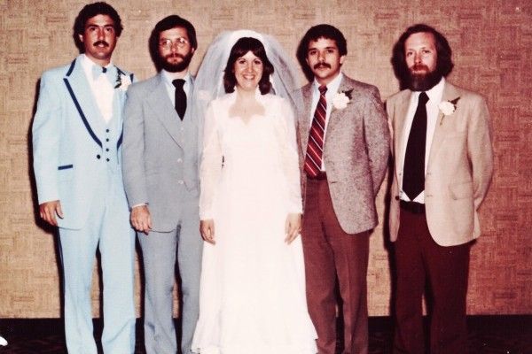 All the Crandell kids at Polly's wedding