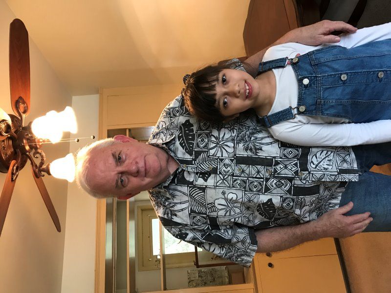 Alba and Mark in Fallbrook living room